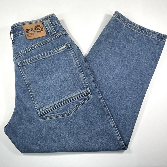 GSL Denim Straight Cut Jeans Size 34 X 32 Men's - Picture 4 of 12